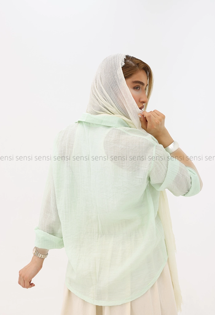 شومیز شیشه ای بلند کد1005854